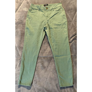 D. Jeans Women's Khaki Green Straight Leg Stretch Jeans Size 10